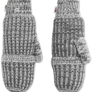 Gray Knit Mittens